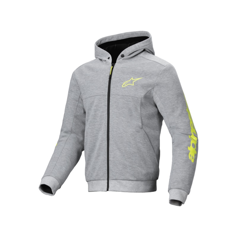 Alpinestars Chrome V2 Sport Hoodie - Gray/Heather/Fluro-Yellow