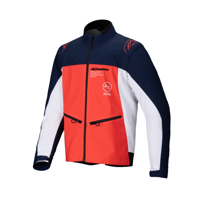 Alpinestars Lite-Dura Softshell Jacket - Navy/Hot Orange/White