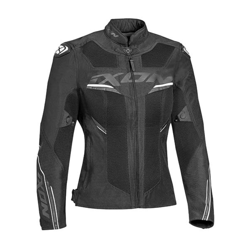 Ixon Draco Lady Textile Jacket - Black/White