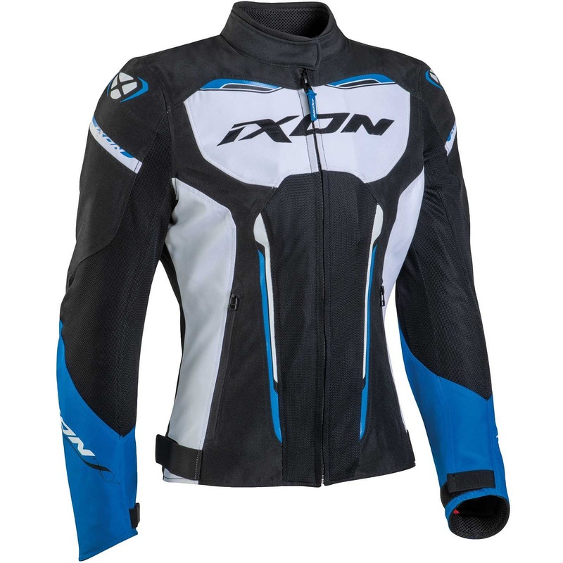Ixon Striker Air Wp Lady Jacket - Black/White/Blue