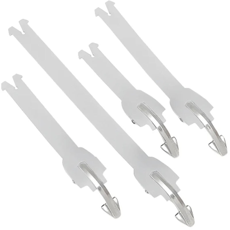 Alpinestars Strap Set "14 Fits Tech 7/Tech 5/Tech 3 With Aluminium Bridge (x4) - White
