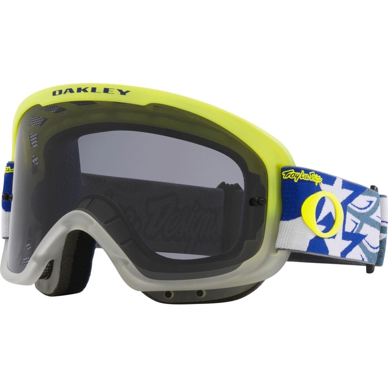 Oakley O Frame 2.0 Pro MTB TLD Blue Wings Straps Goggles With Dark Grey Lens