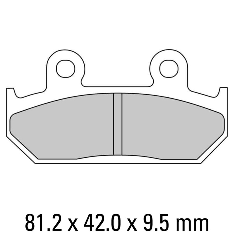 FERODO Brake Disc Pad Set - FDB2113 P Platinum Compound - Non Sinter for Road or Competition