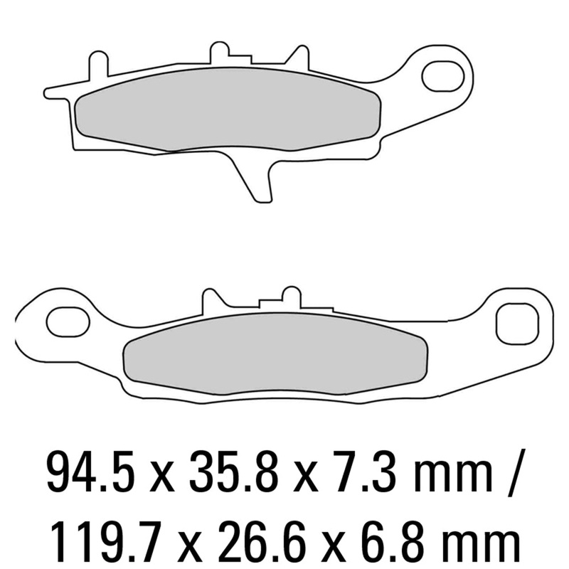 FERODO Brake Disc Pad Set - FDB2188 SG Sinter Grip SG Compound - Road, Off-Road or Competition