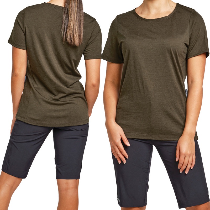 Norman MTB Women's Marino-Edge Short Sleeve Tech Tee - Women's M - Green
