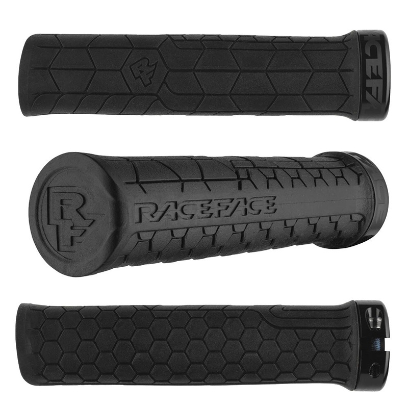 Race Face Getta Lock On Grips - Black With Black Clamps - 30mm