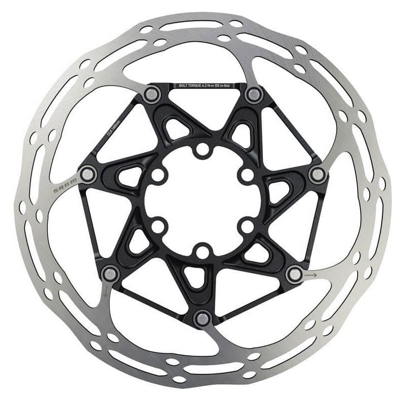 SRAM Centreline 2 Piece 6 Bolt Disc Brake Rotor - 140mm - Rounded Edges - 6 Bolt