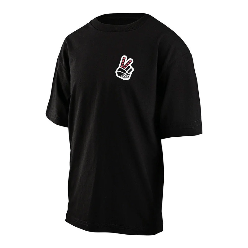 TLD Peace Out Youth Tee - Youth S - Black