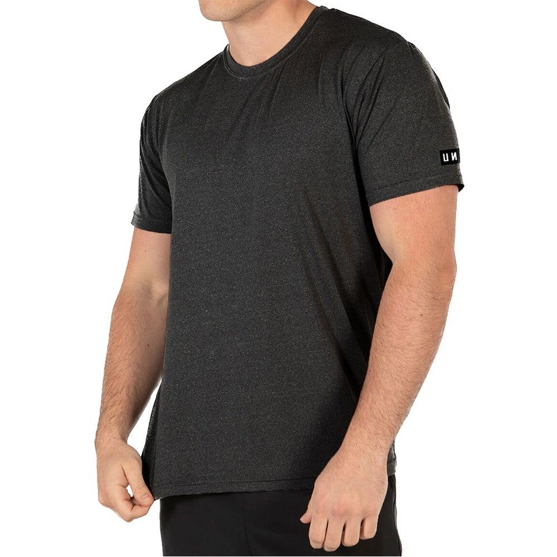 Unit Elite Flex Mens Short Sleeve Tech Tee - 2XL - Char Heather